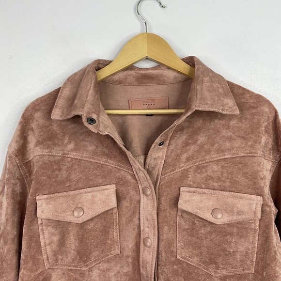 Blank NYC Jacket Size Small Pink Faux Suede Western Tasselled BNWT - Picture 5 of 13